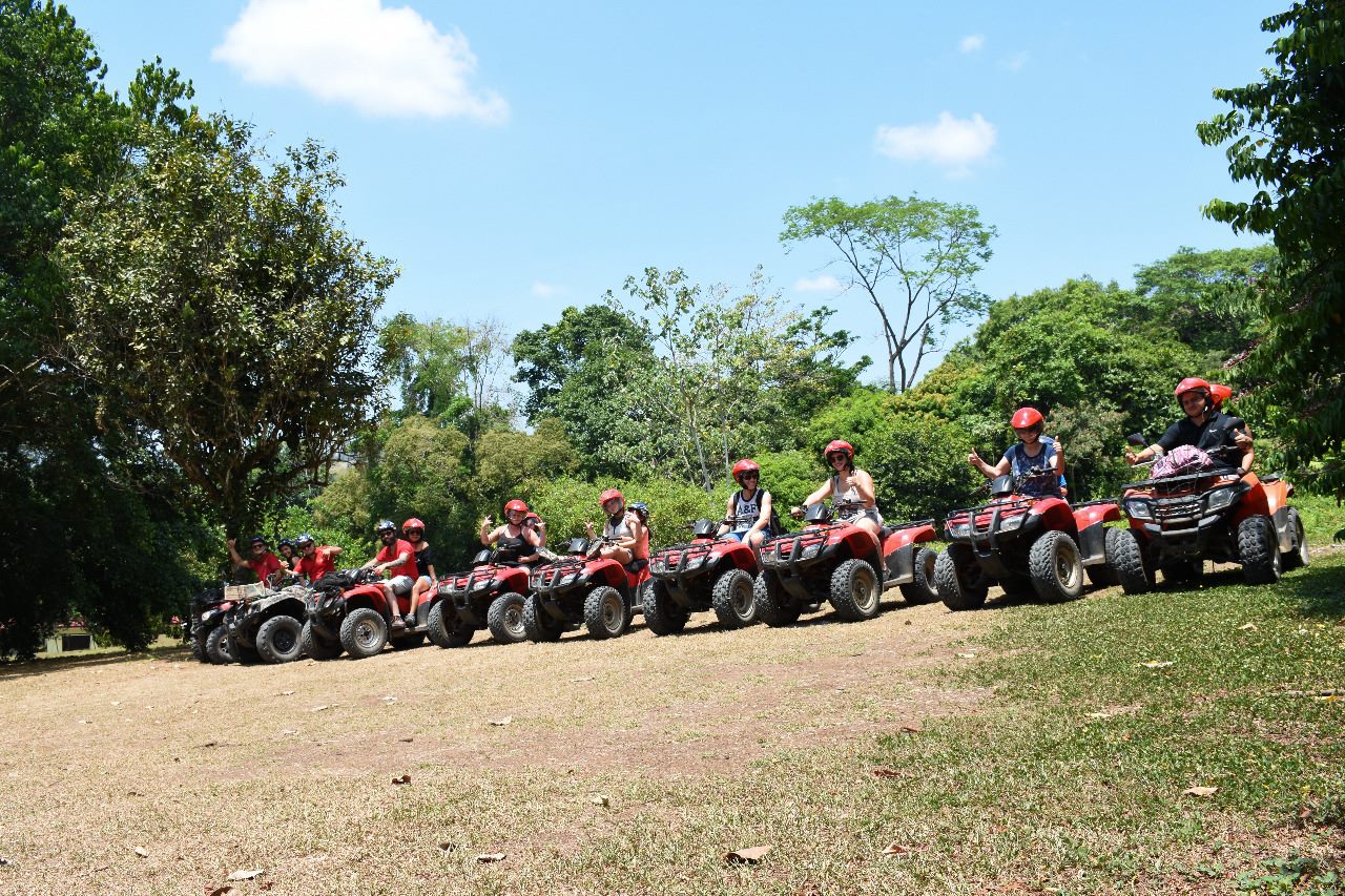 Group enjoying the guided FourTrax ATV tour